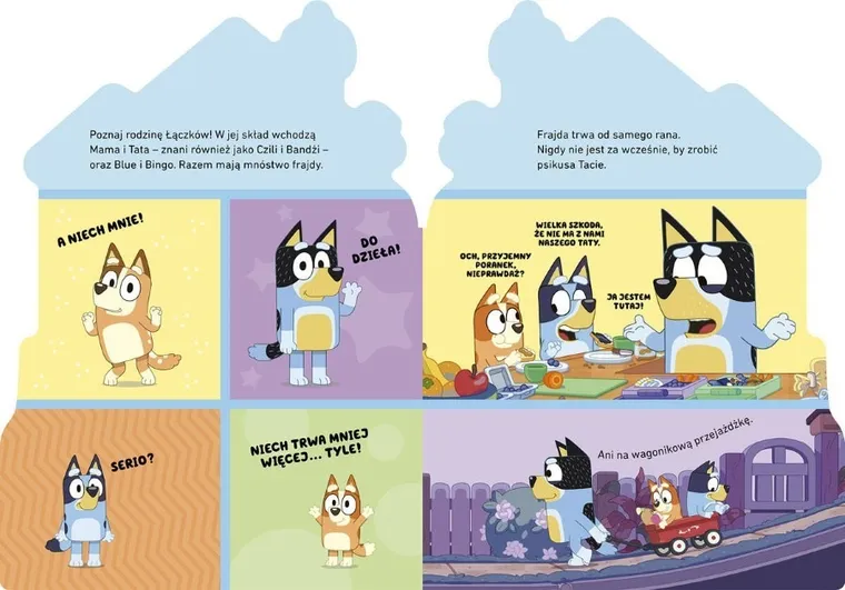 Bluey. W domu rodziny Łączków. Książeczki kartonowe
