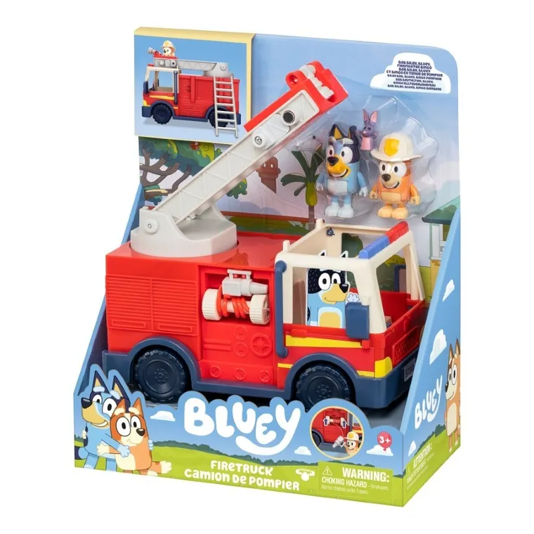 Bluey, Wóz strażacki, pojazd z figurką, zestaw