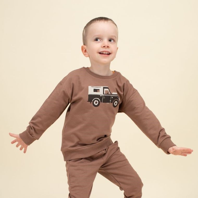 Bluza chłopięca, brązowa, Pinokio