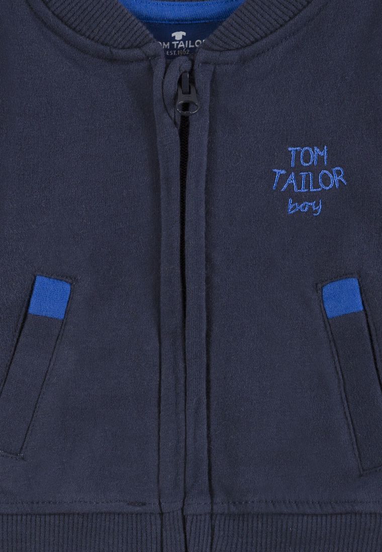 Bluza chłopięca, granatowa, rozpinana, Tom Tailor