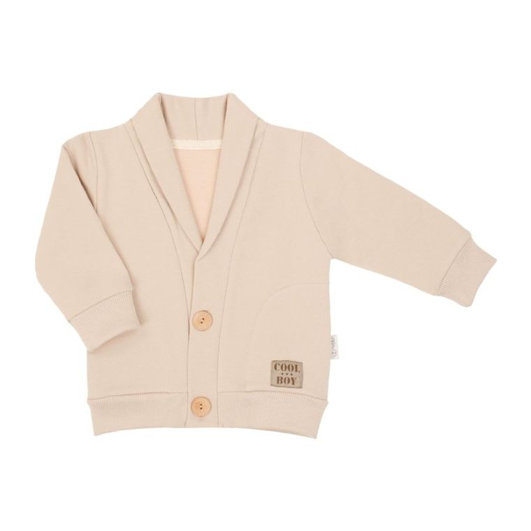 Bluza chłopięca, rozpinana, beżowa, Nicol