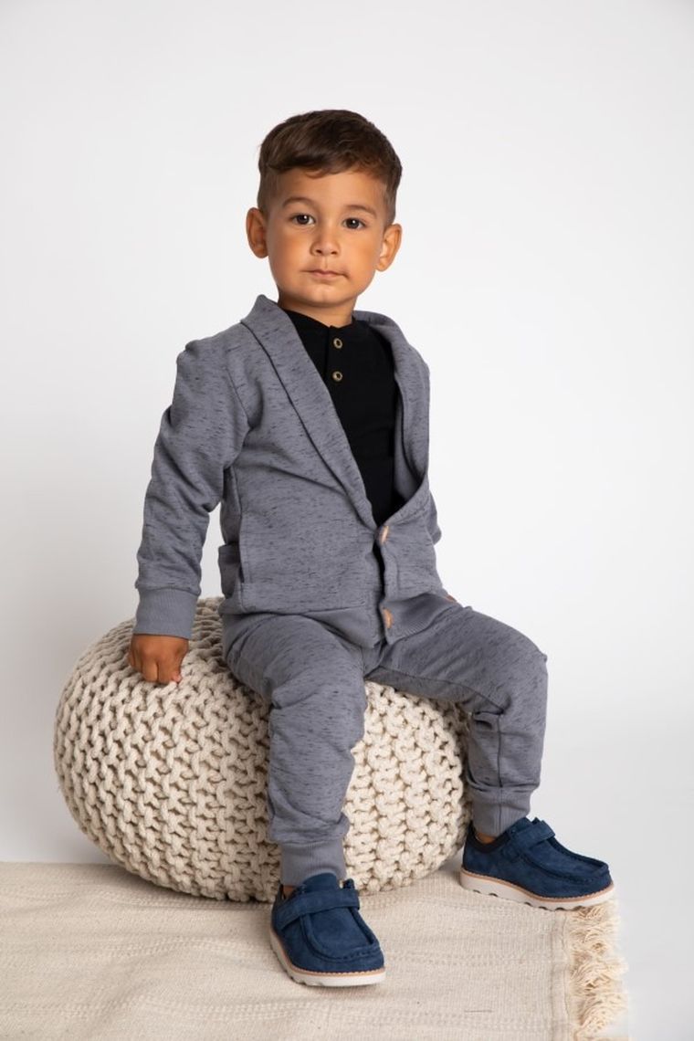 Bluza chłopięca, rozpinana, szara, Nicol