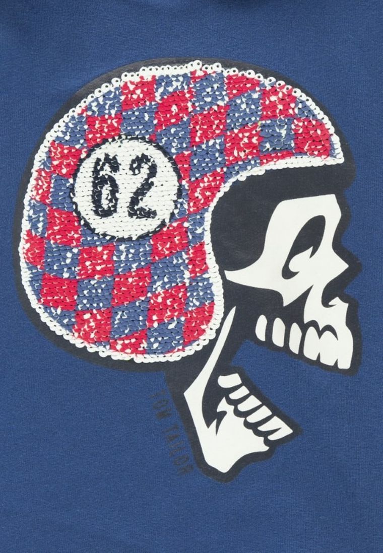 Bluza chłopięca z kapturem, ciemnoniebieska, Tom Tailor