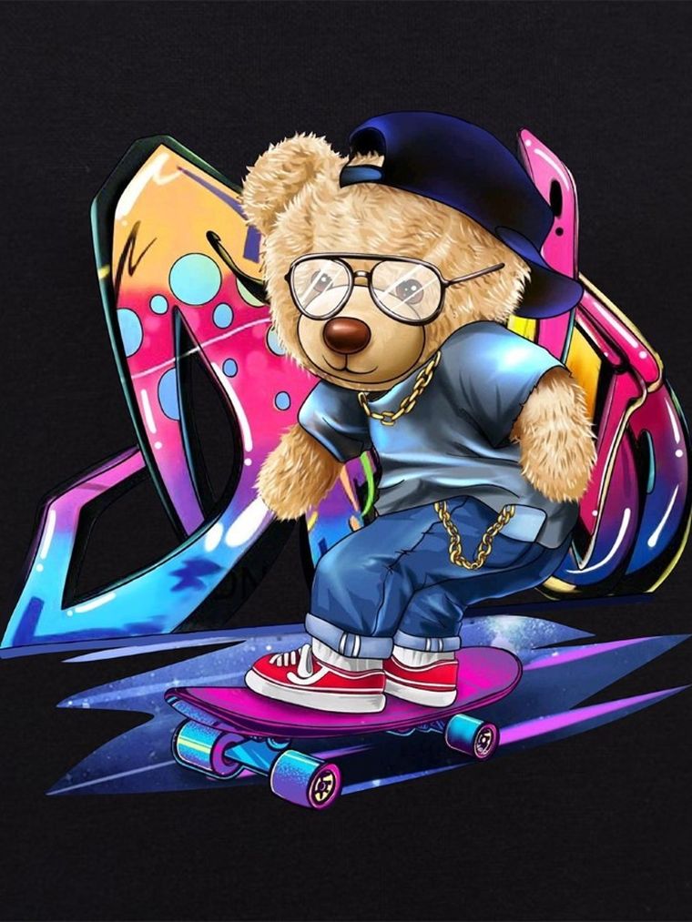 Bluza chłopięca z kapturem, czarna, Tup Tup