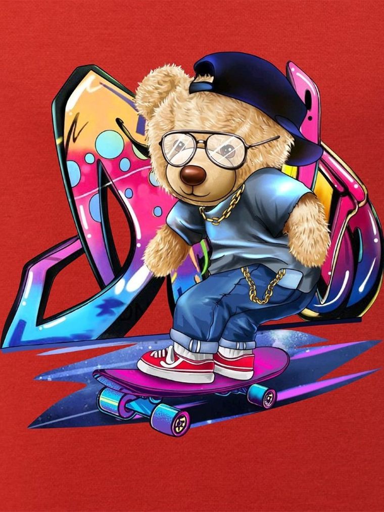 Bluza chłopięca z kapturem, czerwona, Tup Tup