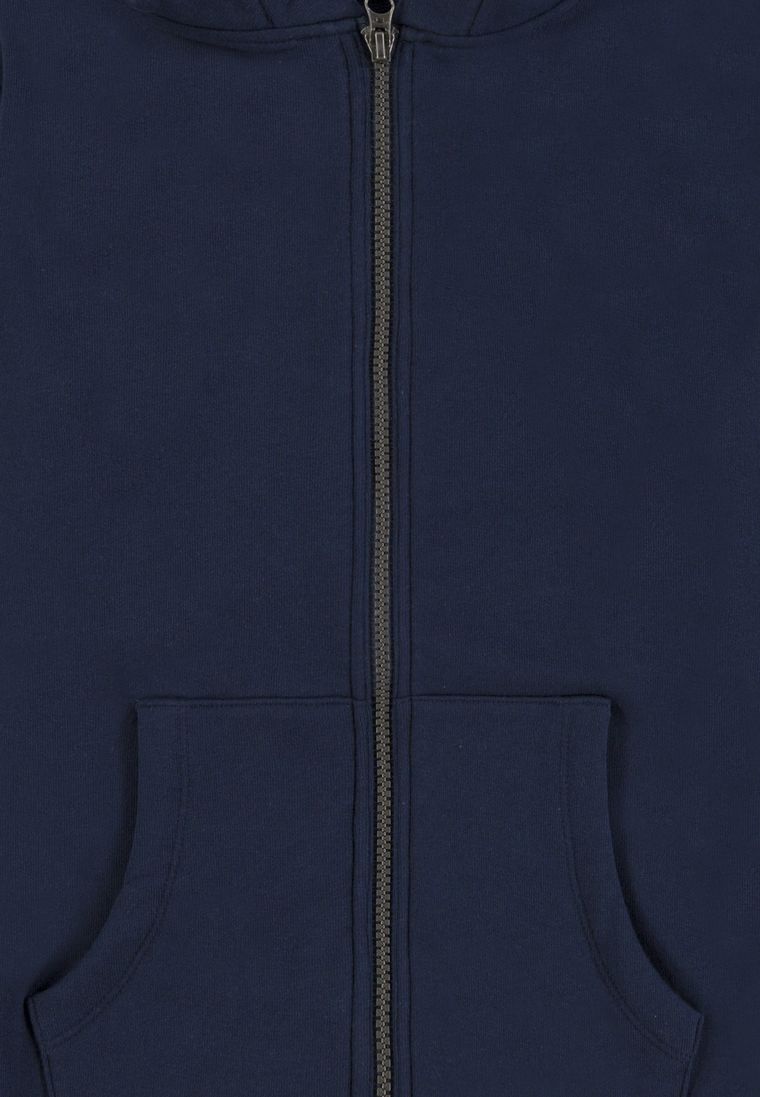 Bluza chłopięca z kapturem, niebieska, rozpinana, Tom Tailor