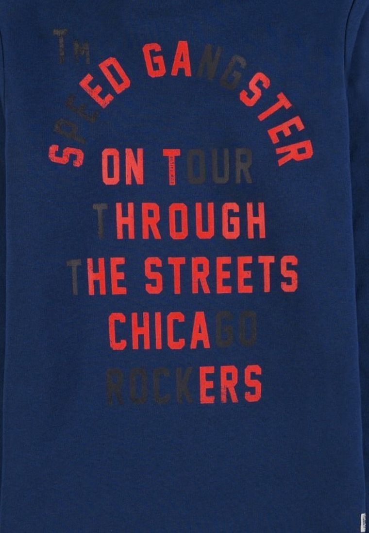 Bluza chłopięca z kapturem, niebieska, Tom Tailor