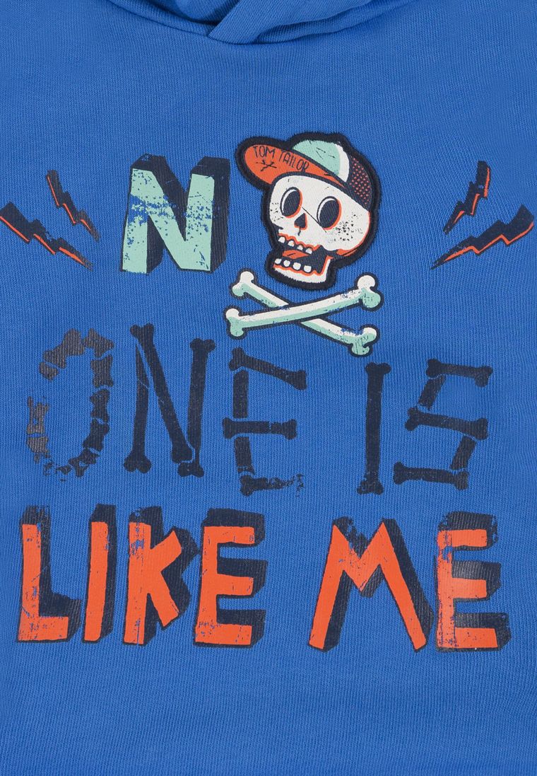 Bluza chłopięca z kapturem, niebieska, Tom Tailor