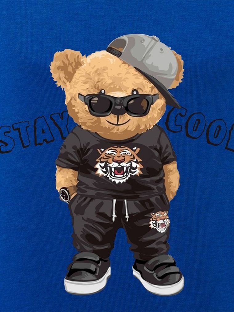 Bluza chłopięca z kapturem, niebieska, Tup Tup