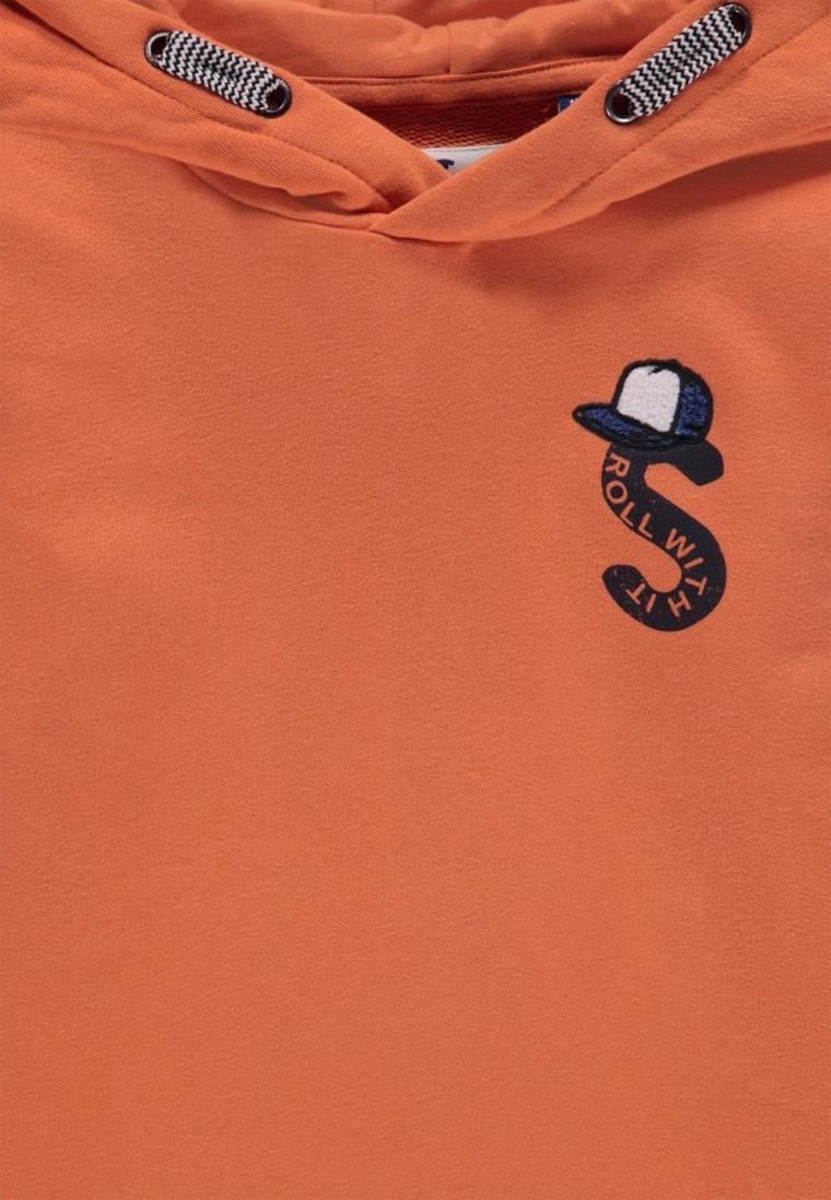 Bluza chłopięca z kapturem, pomarańczowa, Tom Tailor