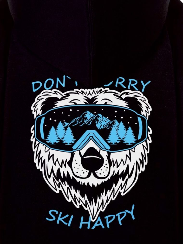 Bluza chłopięca z kapturem, rozpinana, czarna, Tup Tup