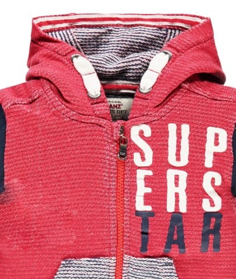 Bluza chłopięca z kapturem, rozpinana, mix, Kanz