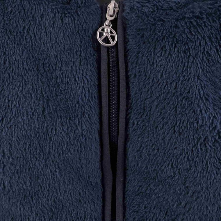 Bluza chłopięca z kapturem, rozpinana, niebieska, Kanz