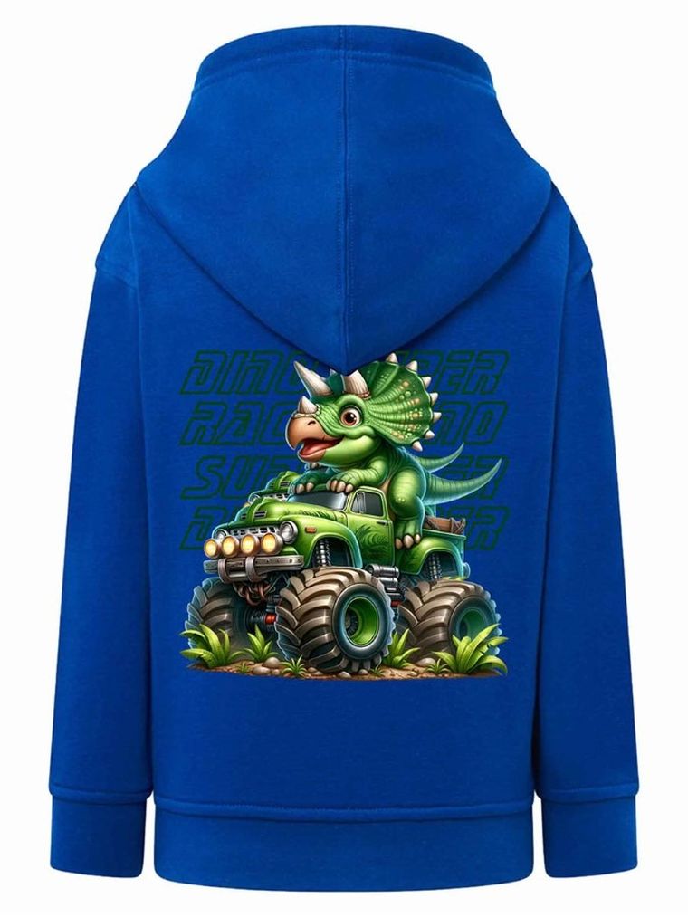 Bluza chłopięca z kapturem, rozpinana, niebieska, Tup Tup