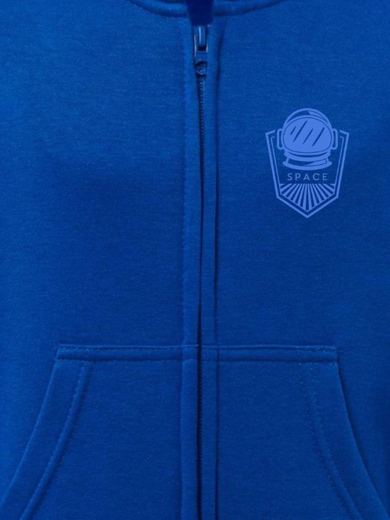 Bluza chłopięca z kapturem, rozpinana, niebieska, Tup Tup