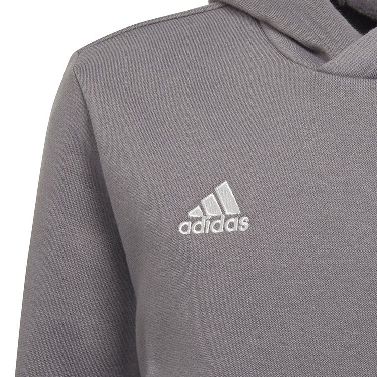 Bluza chłopięca z kapturem, szara, Adidas Entrada 22