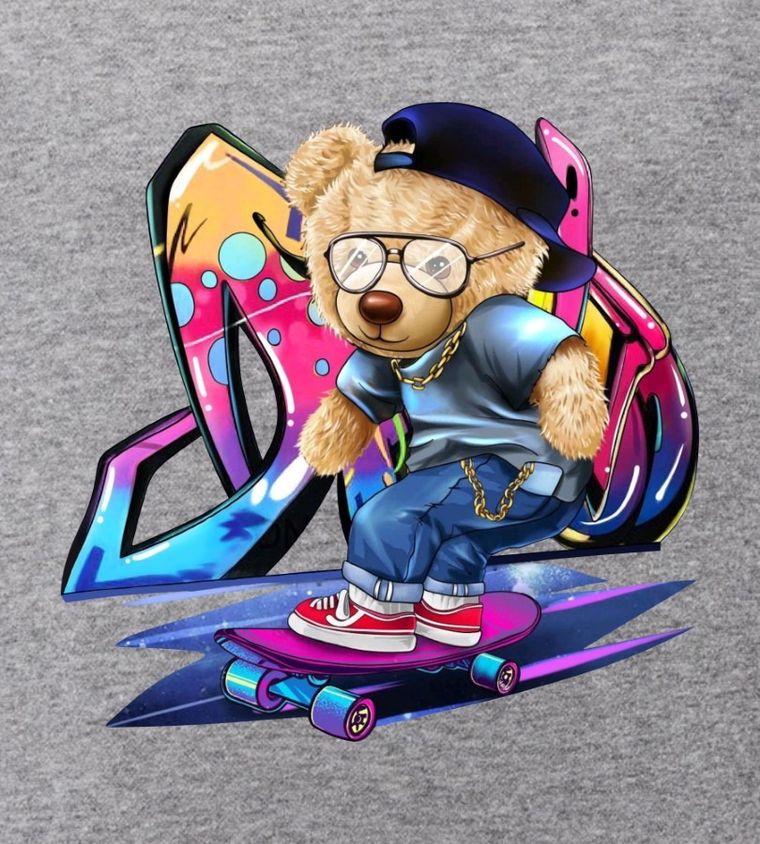 Bluza chłopięca z kapturem, szara, Tup Tup