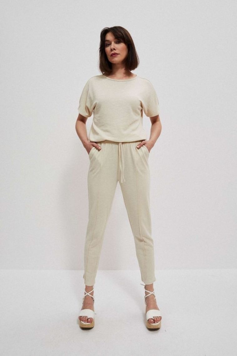 Bluza damska, beżowa, Moodo