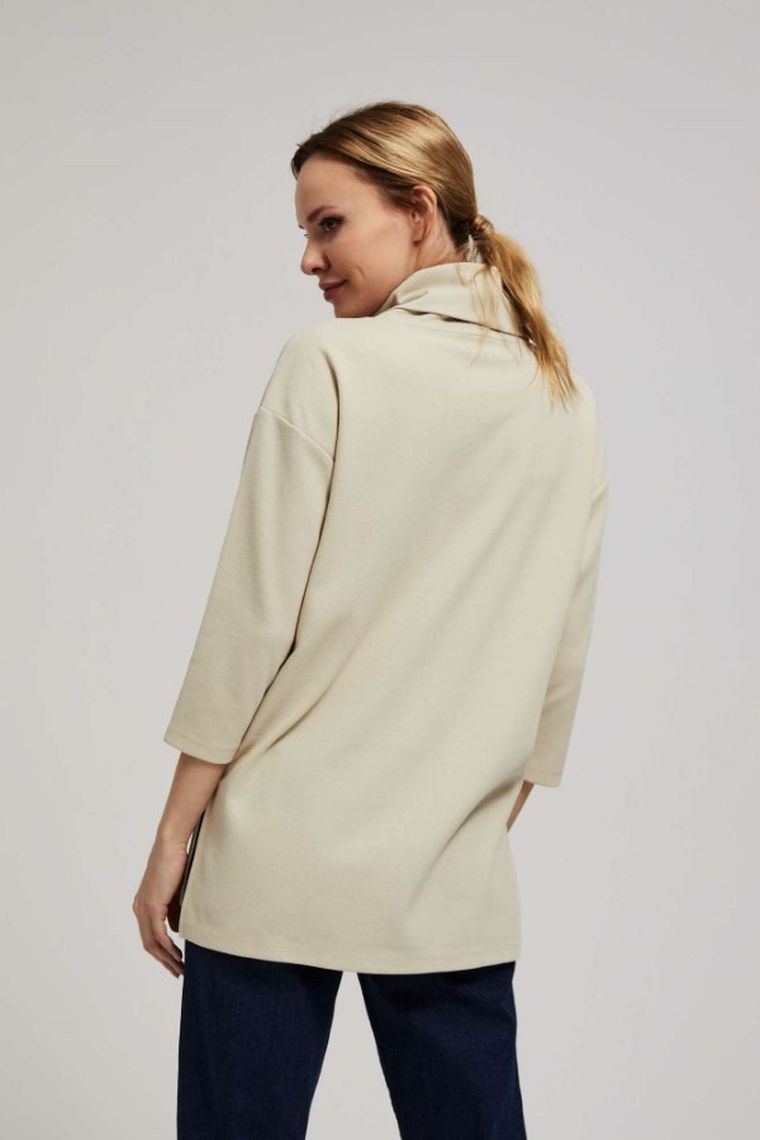 Bluza damska, beżowa, Moodo