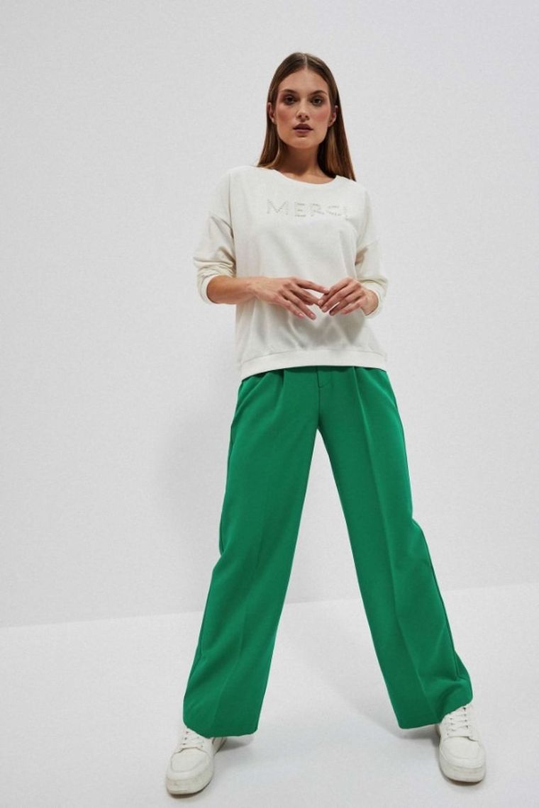 Bluza damska, biała, Moodo