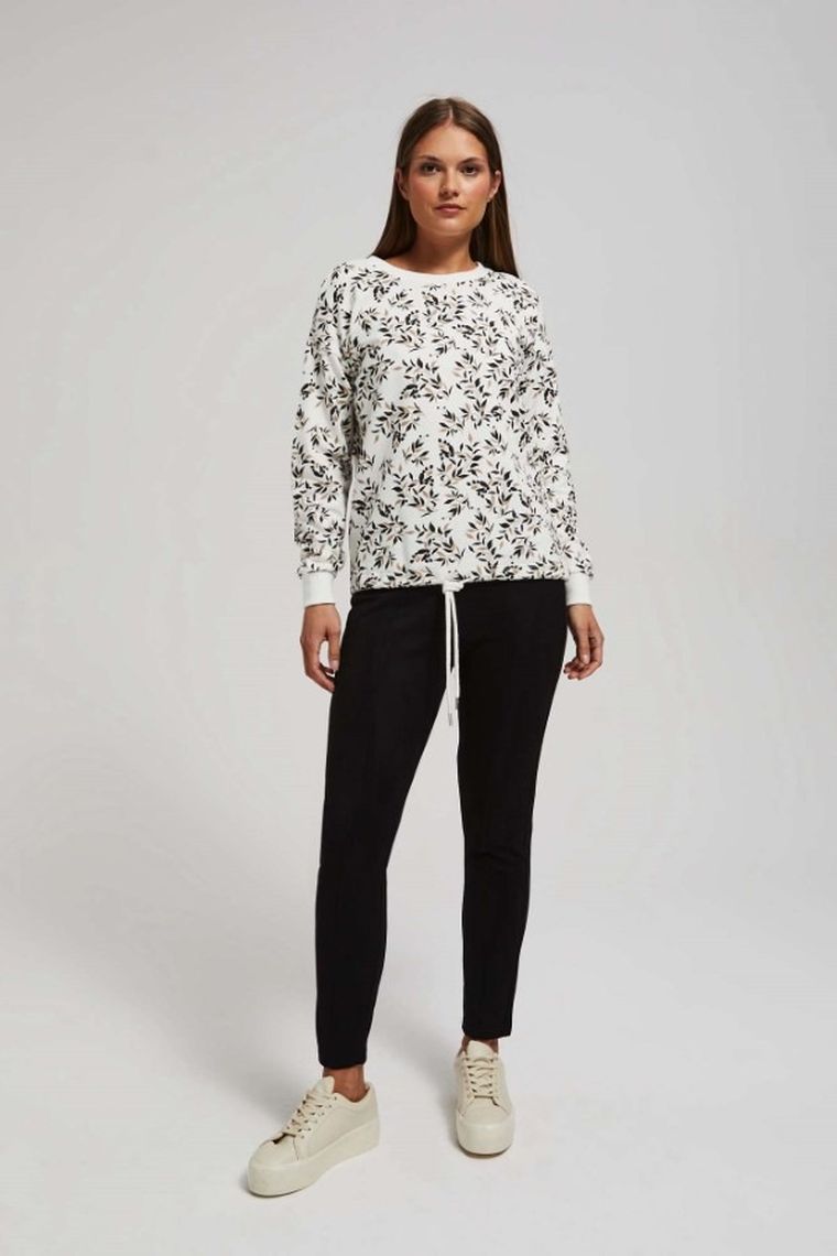 Bluza damska, biała, Moodo