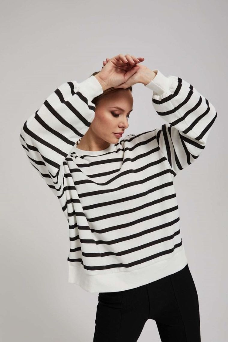 Bluza damska, biała, Moodo