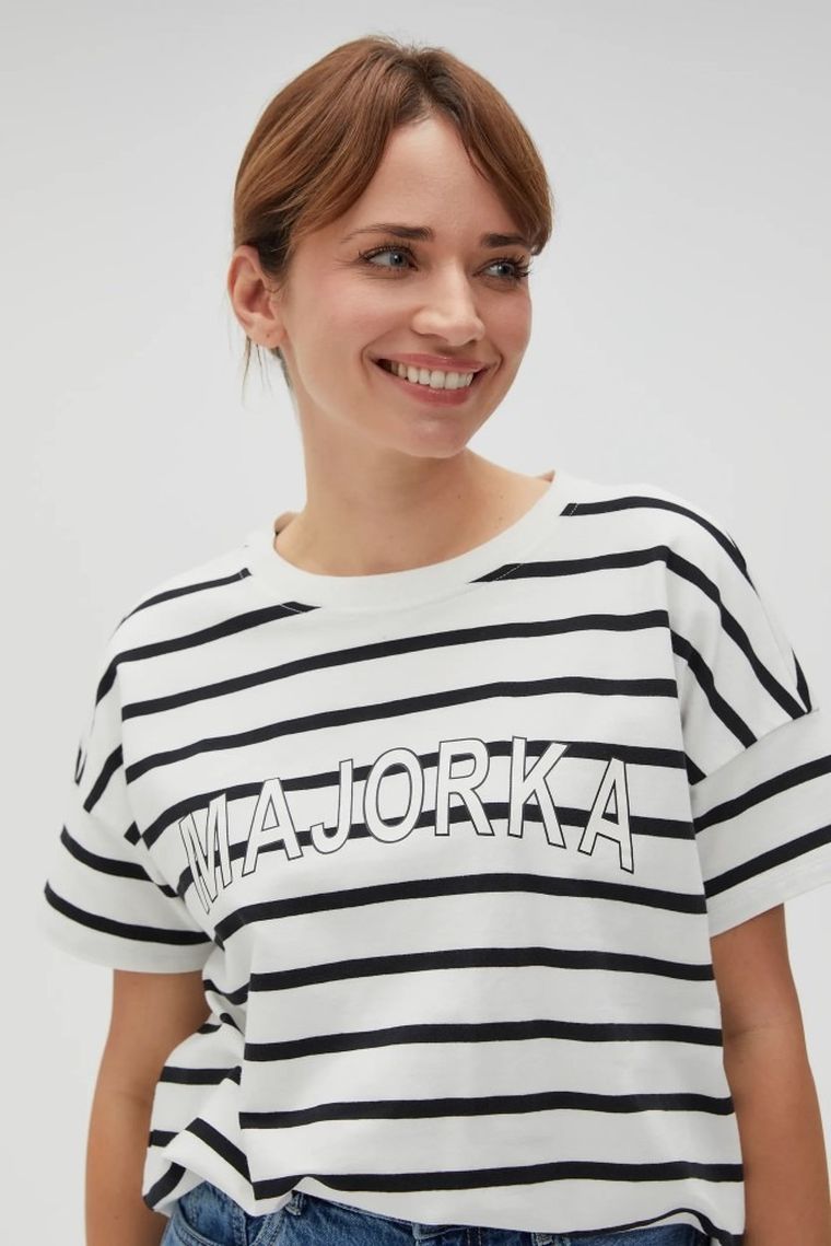 Bluza damska, biała, Moodo