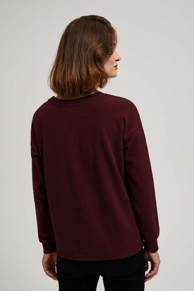 Bluza damska, brązowa, Moodo