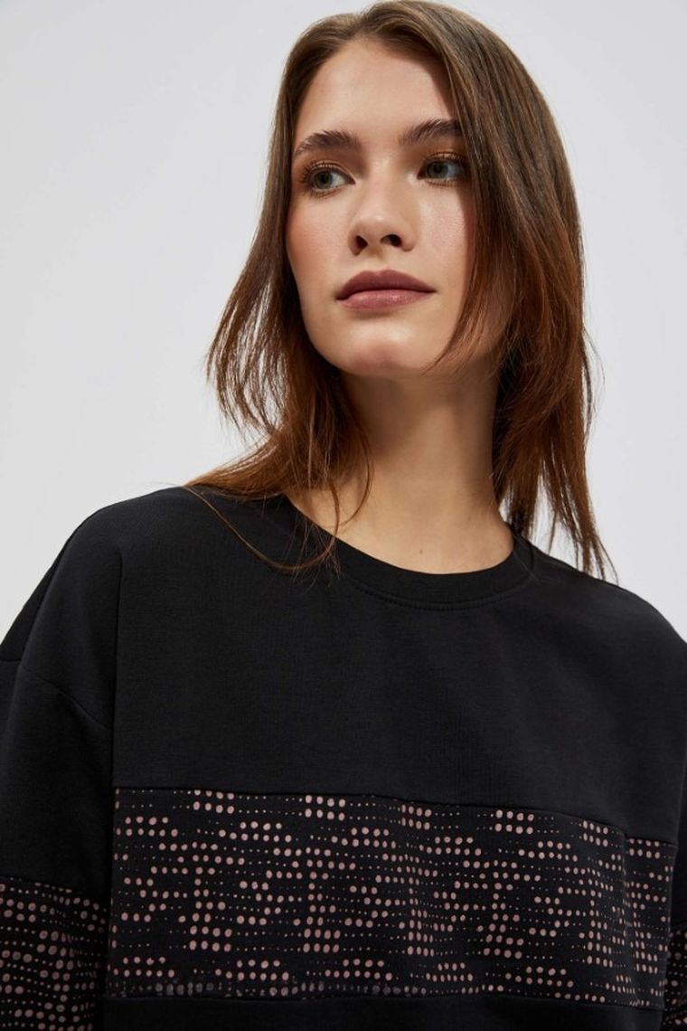 Bluza damska, czarna, Moodo