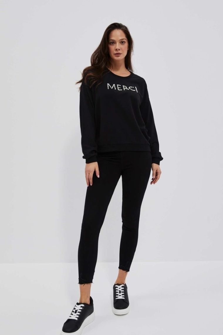 Bluza damska, czarna, Moodo