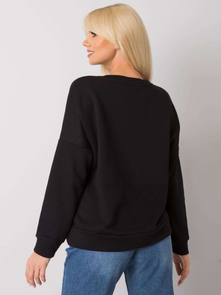 Bluza damska, czarna, Rue Paris