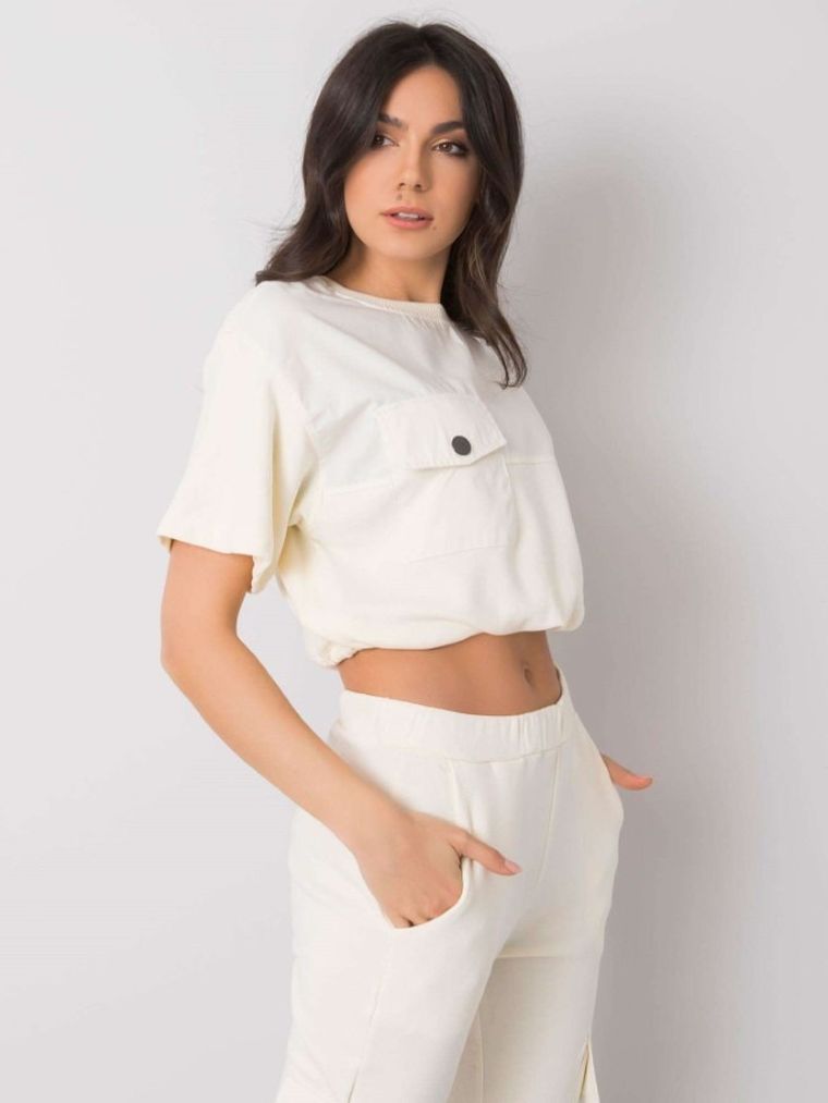 Bluza damska, ecru, Rue Paris