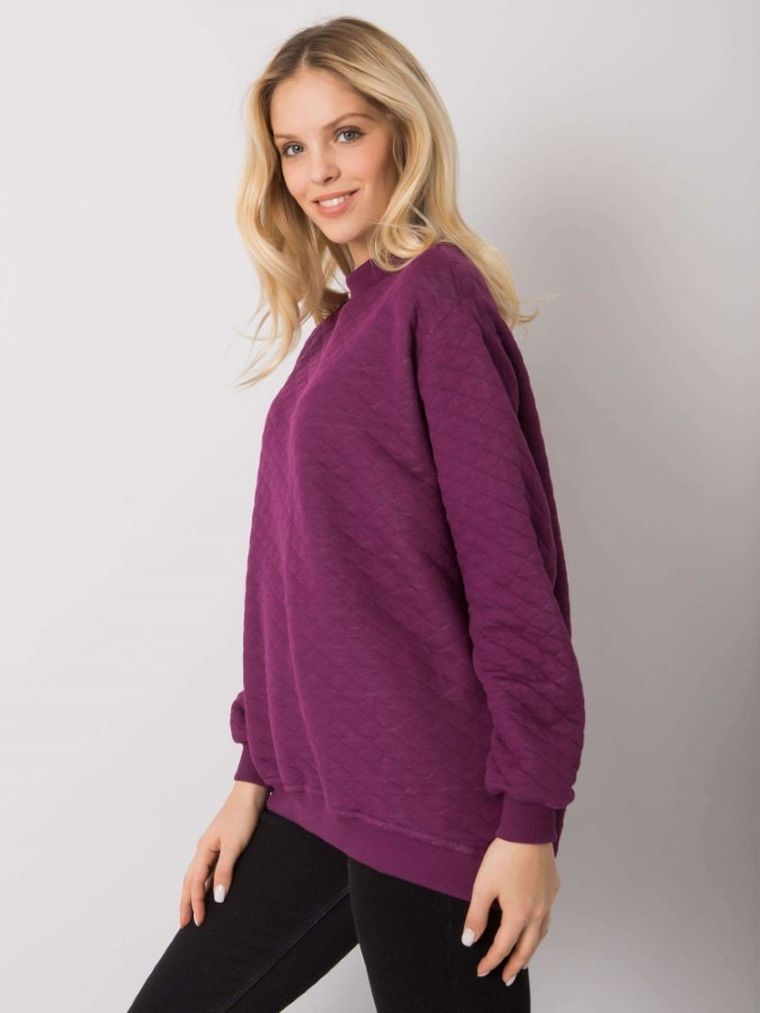 Bluza damska, fioletowa, Basic Feel Good