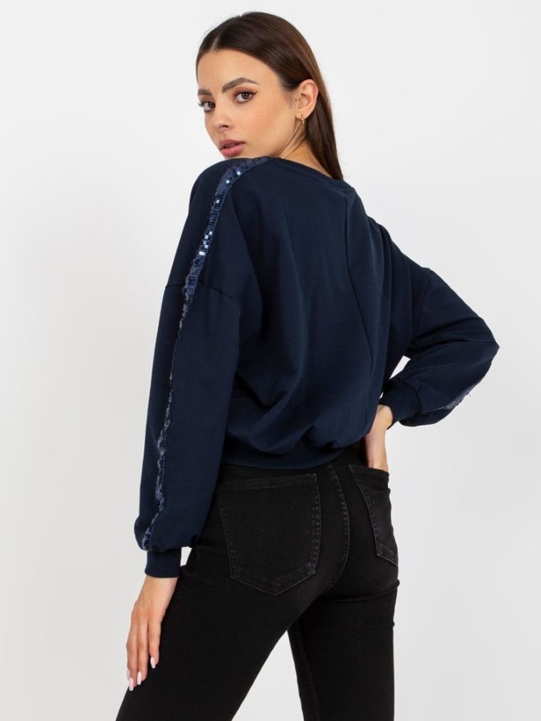 Bluza damska, granatowa, Rue Paris