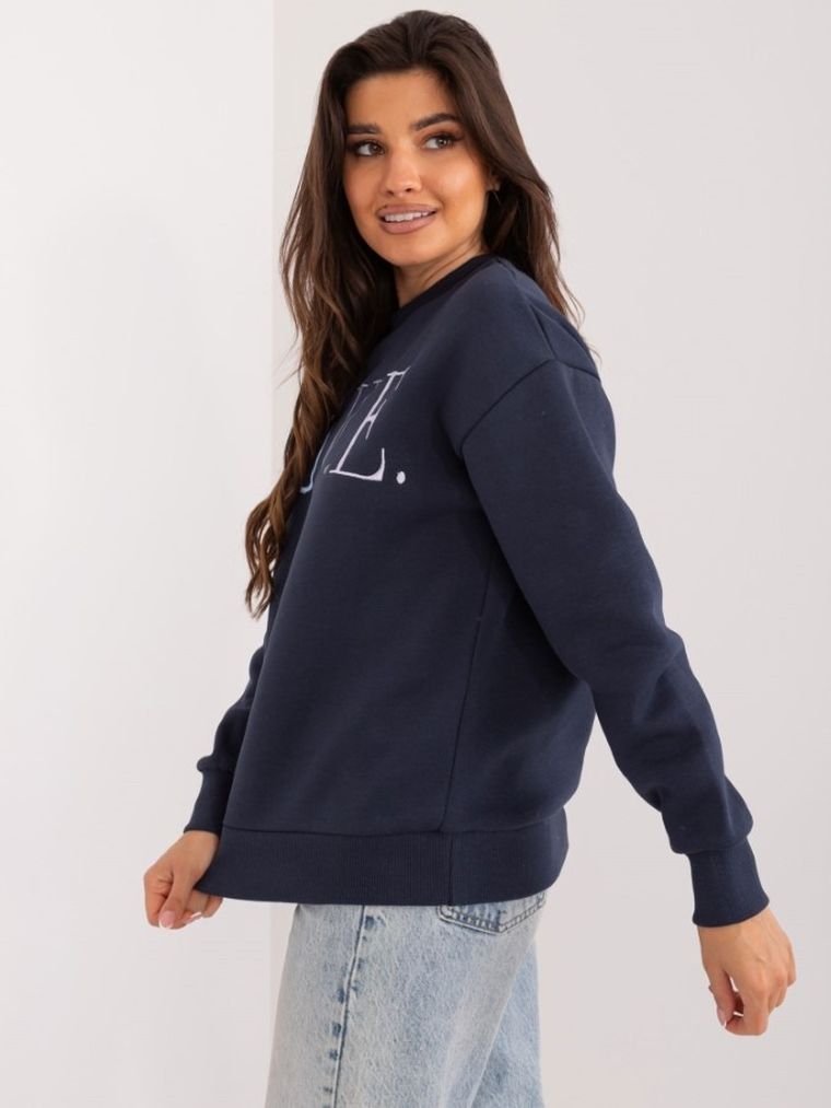 Bluza damska, granatowa, Sublevel
