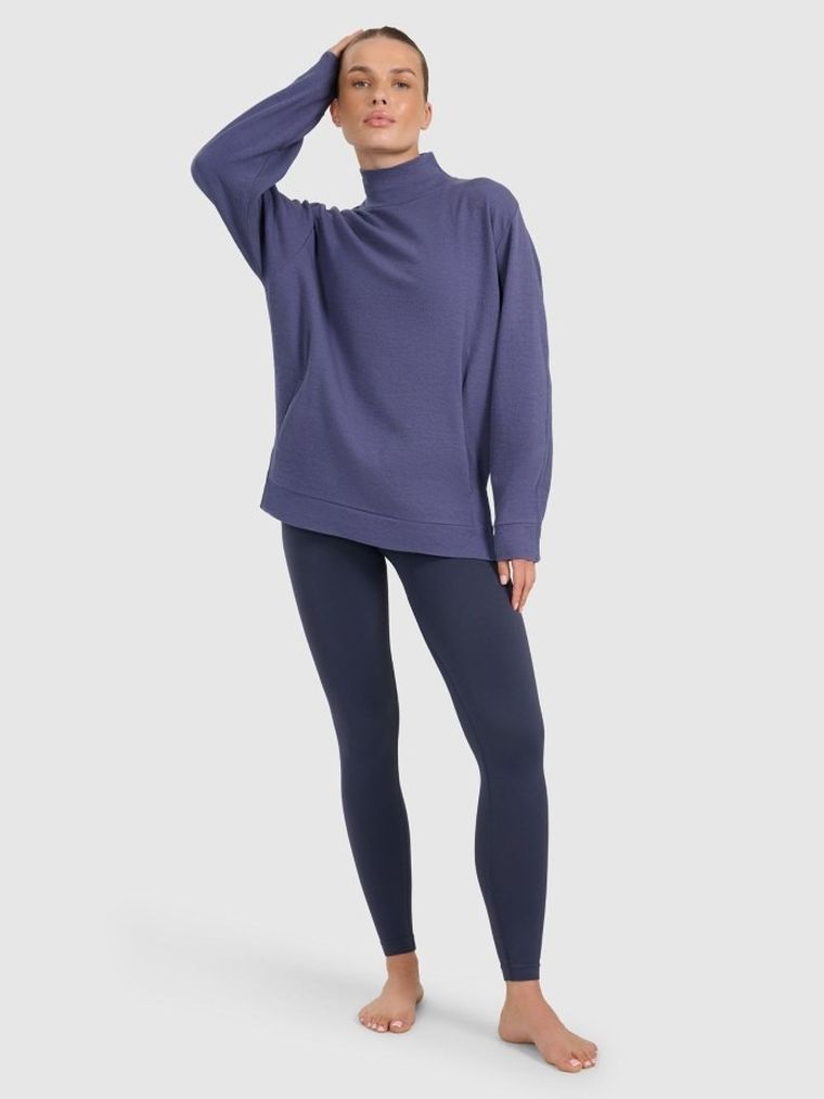 Bluza damska, niebieska, 4F