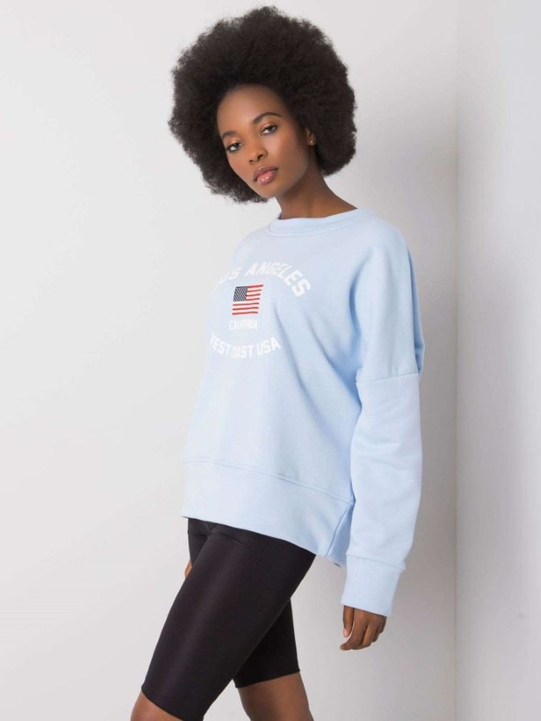 Bluza damska, niebieska, Rue Paris