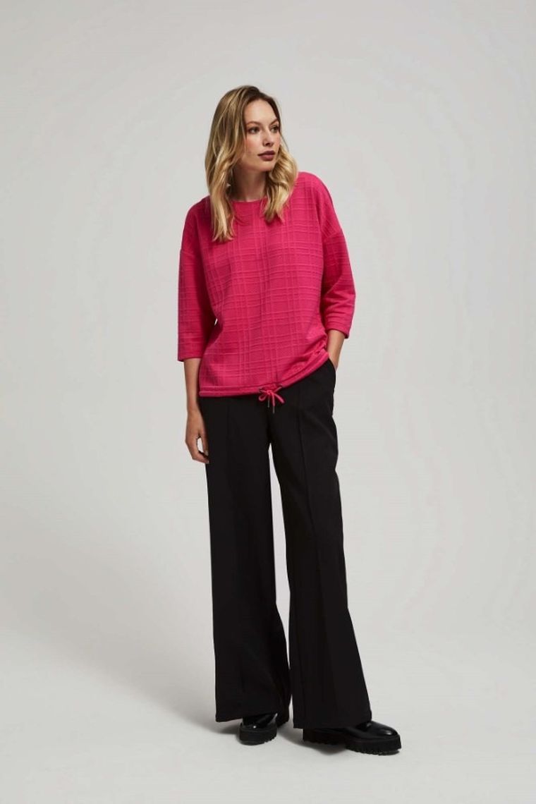 Bluza damska, różowa, Moodo