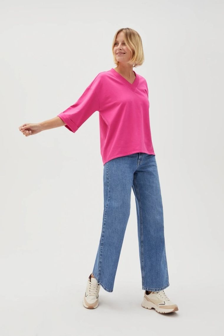 Bluza damska, różowa, Moodo