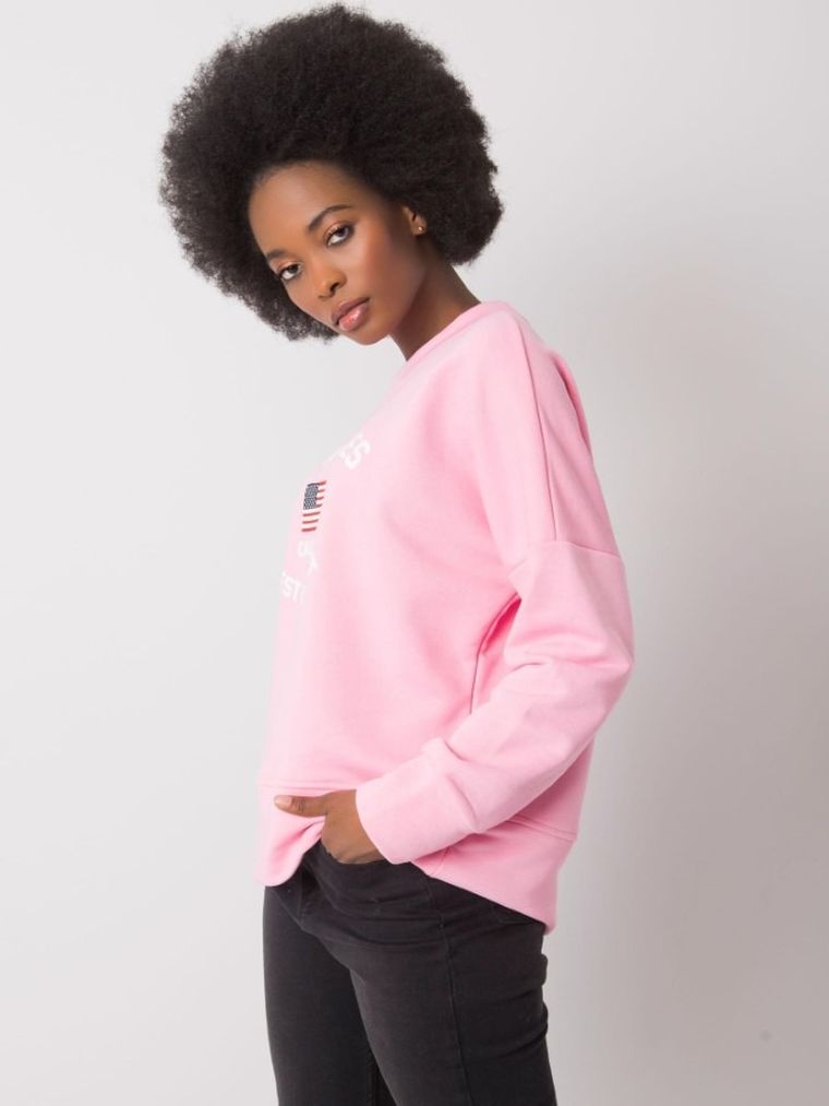 Bluza damska, różowa, Rue Paris