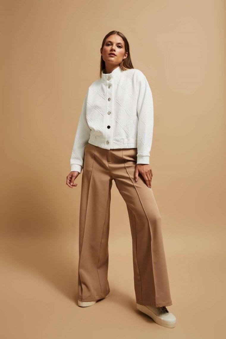 Bluza damska, rozpinana, biała, Moodo