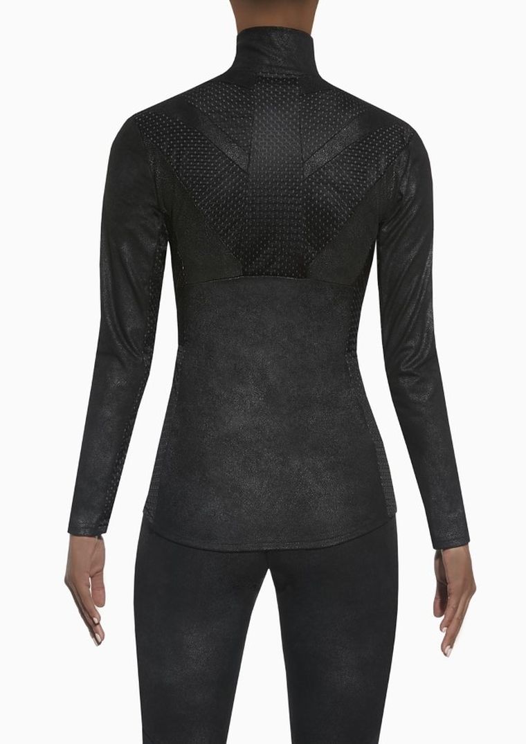 Bluza damska, rozpinana, czarna, Bas Black