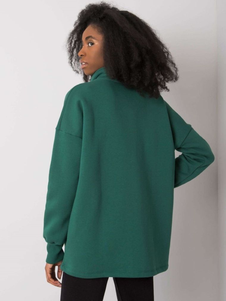Bluza damska, rozpinana, zielona, Rue Paris