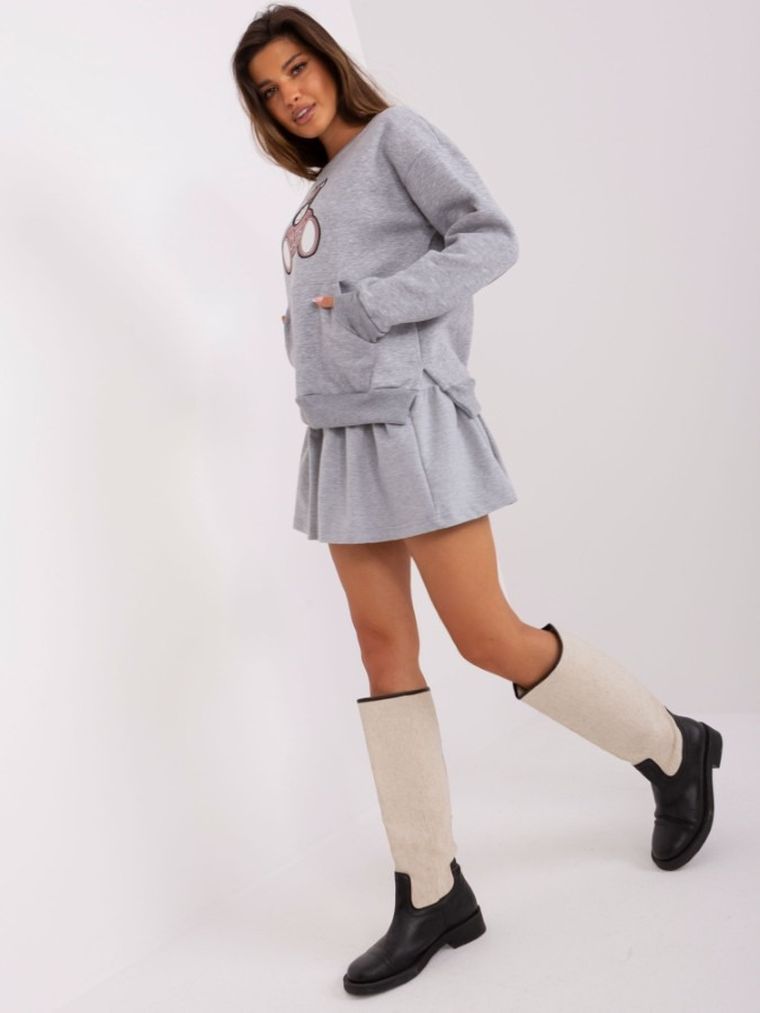 Bluza damska, szara, Lily Rose