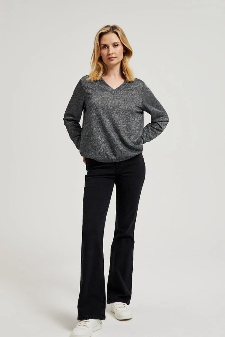 Bluza damska, szara, Moodo