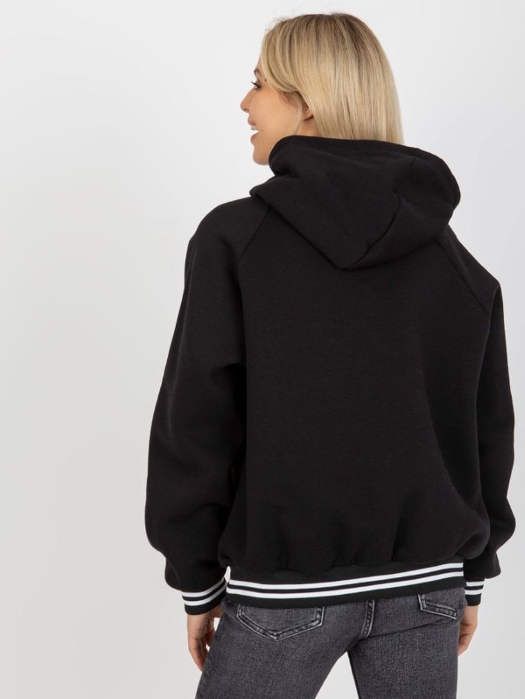 Bluza damska z kapturem, czarna, Relevance