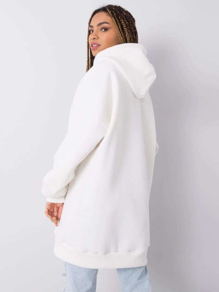 Bluza damska z kapturem, ecru, Rue Paris