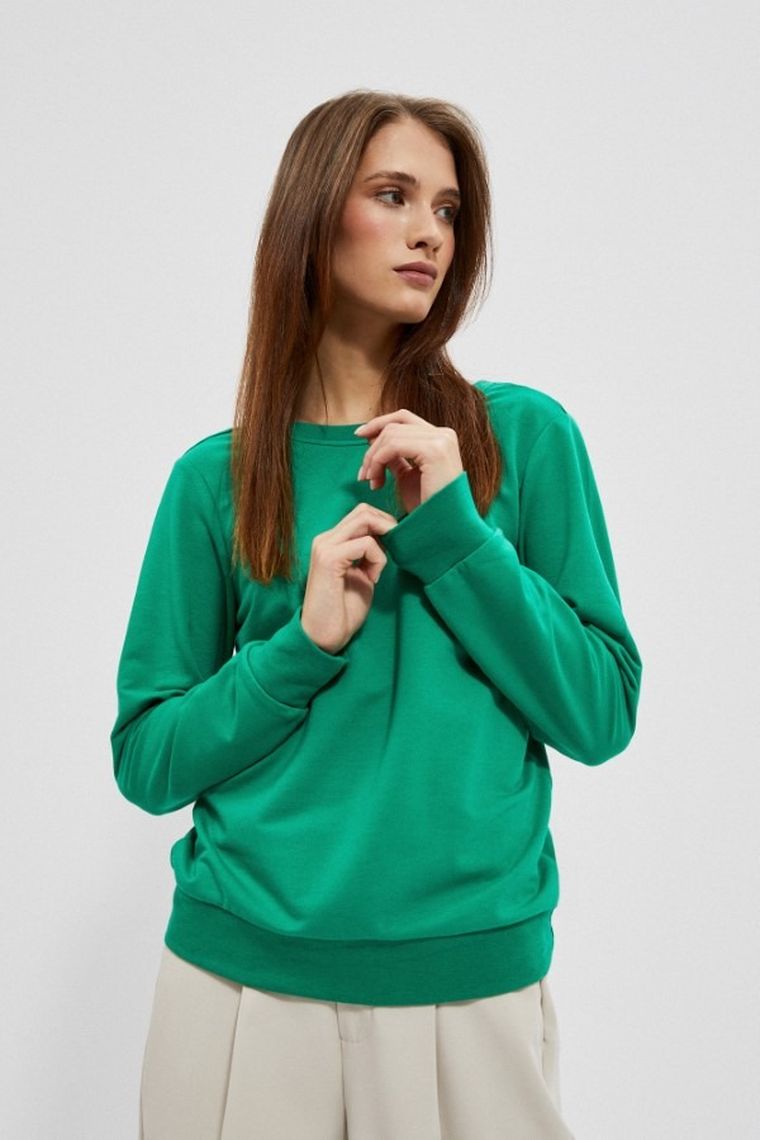 Bluza damska, zielona, Moodo