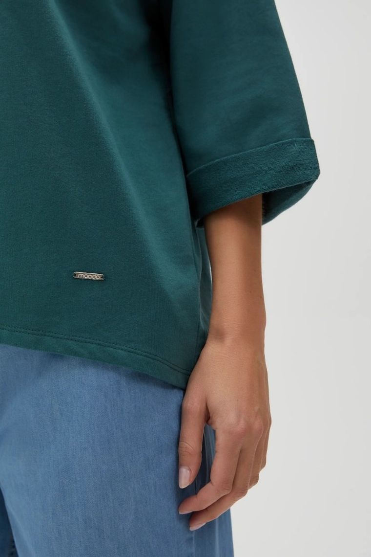 Bluza damska, zielona, Moodo
