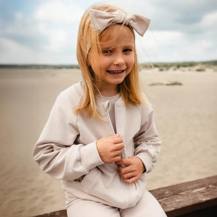 Bluza dziecięca, rozpinana, beżowa, Eevi